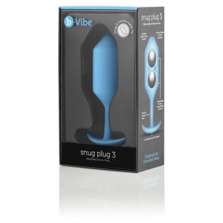 B-VIBE - SNUG PLUG ANAL 3 AZUL CIELO B-VIBE
