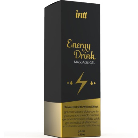 INTT MASSAGE & ORAL SEX - GEL DE MASAJE CON SABOR A BEBIDA ENERGETÍCA Y EFECTO CALOR INTT MASSAGE & ORAL SEX