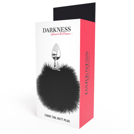 DARKNESS - EXTRA BUTTPLUG ANAL CON COLA NEGRO 7 CM DARKNESS ANAL