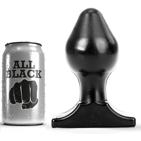 ALL BLACK - ANAL PLUG 16X8 CM ALL BLACK