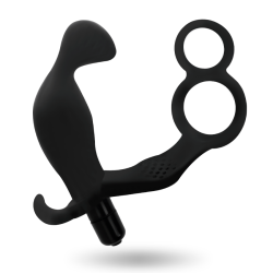 ADDICTED TOYS - PLUG ANAL CON ANILLA DOBLE PENE Y TESTÍCULOS NEGRO ADDICTED TOYS 2