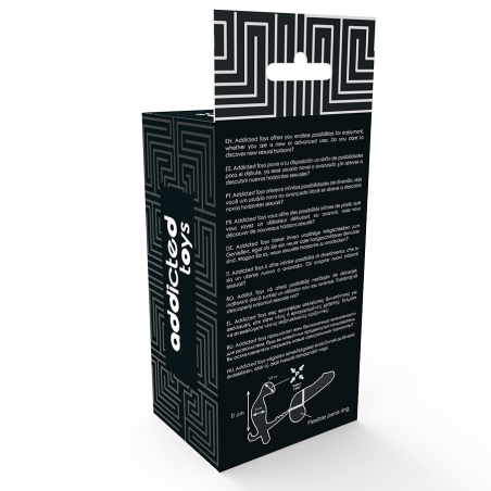 ADDICTED TOYS - PLUG ANAL CON ANILLA DOBLE PENE Y TESTÍCULOS NEGRO ADDICTED TOYS