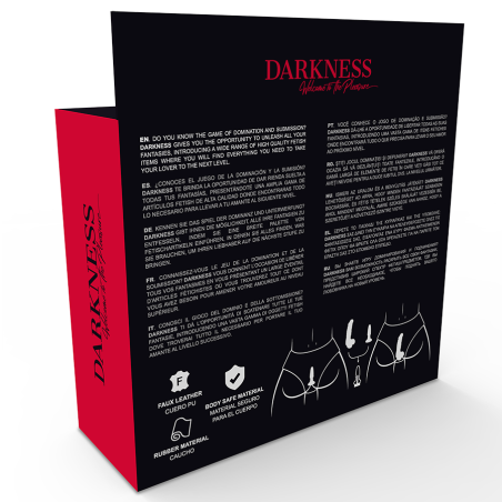 DARKNESS - PANTIES CON PLUG Y DILDO INTERCAMBIABLE DARKNESS SENSATIONS