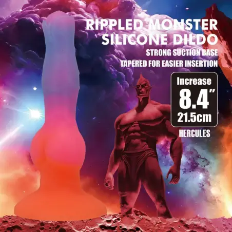 Power Monsters Hercules Dildo 21,5 cm - Silicona y Ventosa