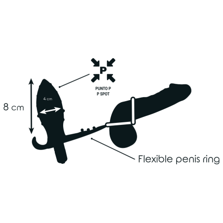 ADDICTED TOYS - PLUG ANAL CON ANILLA DOBLE NEGRO ADDICTED TOYS