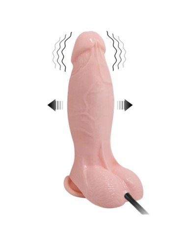 BAILE - DILDO REALÍSTICO VIBRADOR E INFLABLE 18.8 CM 