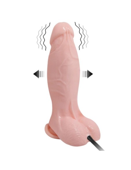 BAILE - DILDO REALÍSTICO VIBRADOR E INFLABLE 18.8 CM 