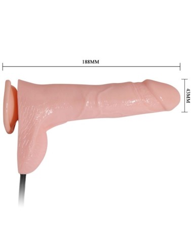 BAILE - DILDO REALÍSTICO VIBRADOR E INFLABLE 18.8 CM 