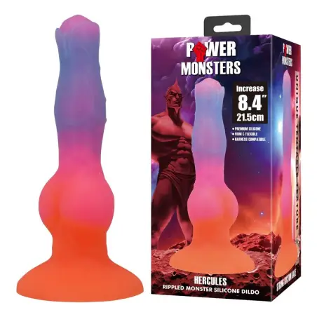 Power Monsters Hercules Dildo 21,5 cm - Silicona y Ventosa