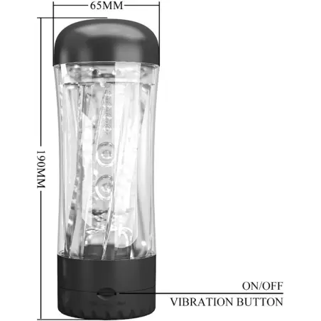 Tamara Masturbador Masculino Vibrador Multivelocidad Negro