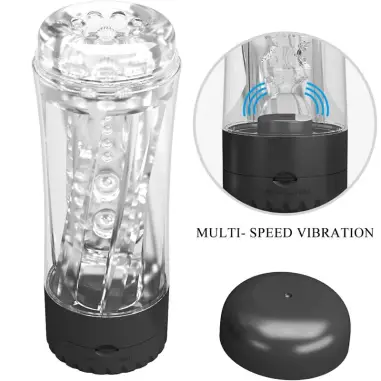 Tamara Masturbador Masculino Vibrador Multivelocidad Negro