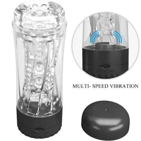 Tamara Masturbador Masculino Vibrador Multivelocidad Negro