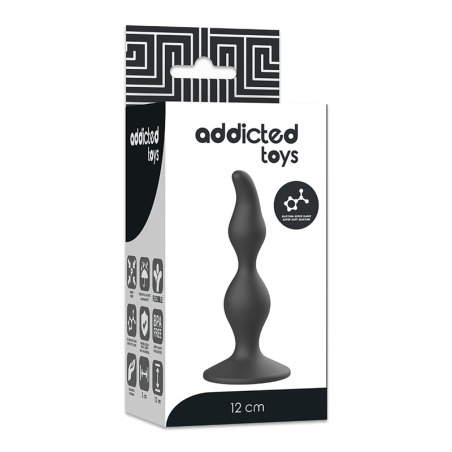 ADDICTED TOYS - ANAL SEXUAL PLUG 12 CM NEGRO ADDICTED TOYS