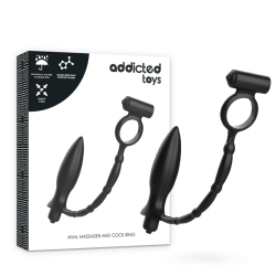 ADDICTED TOYS - PLUG ANAL CON ANILLO VIBRADOR ADDICTED TOYS