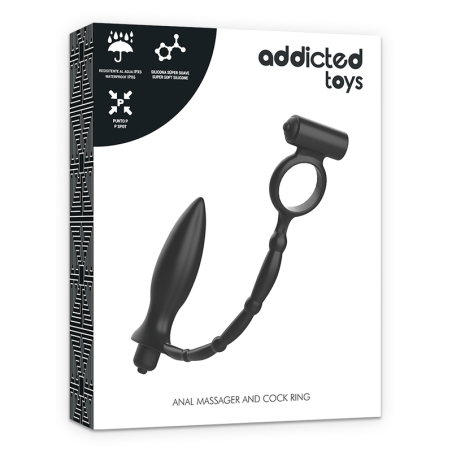 ADDICTED TOYS - PLUG ANAL CON ANILLO VIBRADOR ADDICTED TOYS