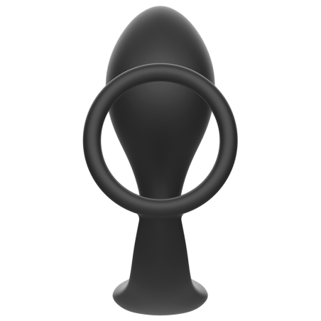 ADDICTED TOYS - PLUG ANAL CON ANILLO SILICONA NEGRO ADDICTED TOYS