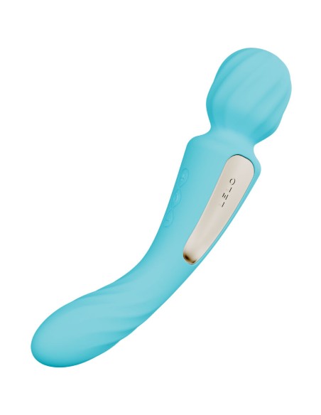 LELO - SWITCH VIBRADOR WANDA ESTIMULACIÓN DOBLE CELESTE 