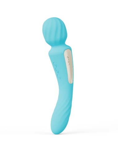 LELO - SWITCH VIBRADOR WANDA ESTIMULACIÓN DOBLE CELESTE 