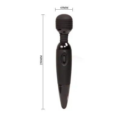 Power Potente Masajeador Compacto Negro - Silicona | Baile
