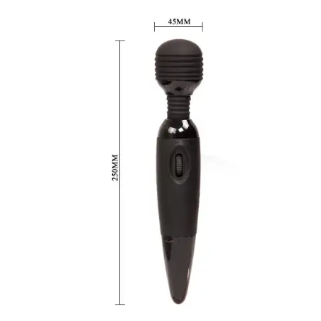 Power Potente Masajeador Compacto Negro - Silicona | Baile