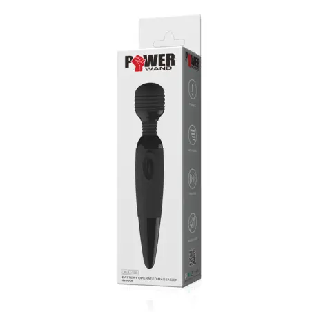 Power Potente Masajeador Compacto Negro - Silicona | Baile