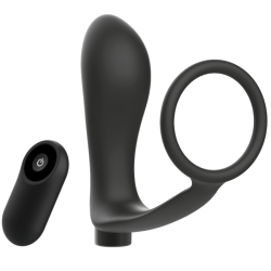 ADDICTED TOYS - ANILLA PENE CON PLUG ANAL CONTROL REMOTO NEGRO RECARGABLE ADDICTED TOYS 2