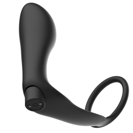 ADDICTED TOYS - ANILLA PENE CON PLUG ANAL CONTROL REMOTO NEGRO RECARGABLE ADDICTED TOYS