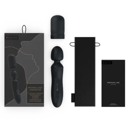 Bthrilled Vibrador Wand Premium Negro - Recargable | B Swish