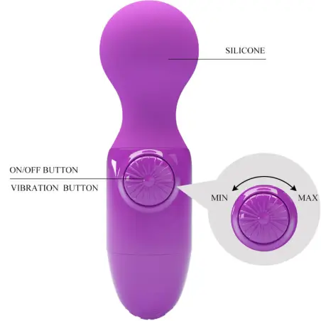 Mini Masajeador Personal Morado - Sumergible | Pretty Love