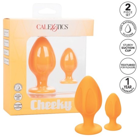 CALEXOTICS - CHEEKY PLUGS ANALES NARANJA CALEXOTICS