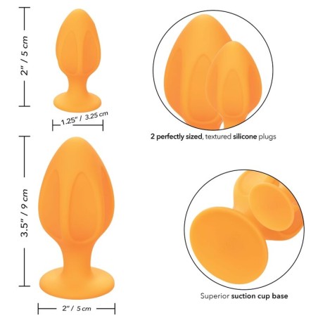 CALEXOTICS - CHEEKY PLUGS ANALES NARANJA CALEXOTICS
