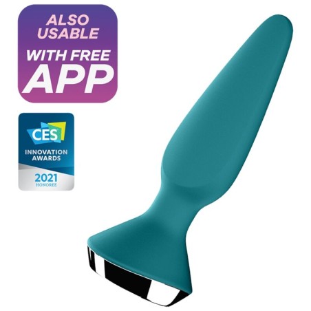 SATISFYER - PLUG ILICIOUS 1 PLUG VIBRADOR VERDE SATISFYER CONNECT