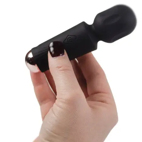 Mini Wand Recargable 16 Funciones Negro | Rocks-Off