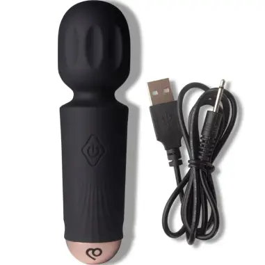 Mini Wand Recargable 16 Funciones Negro | Rocks-Off