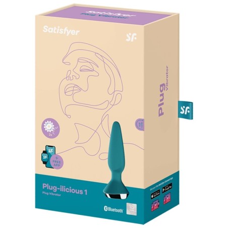 SATISFYER - PLUG ILICIOUS 1 PLUG VIBRADOR VERDE SATISFYER CONNECT