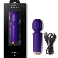 ROCKS-OFF - MINI WAND RECARGABLE 16 FUNCIONES VIOLETA
