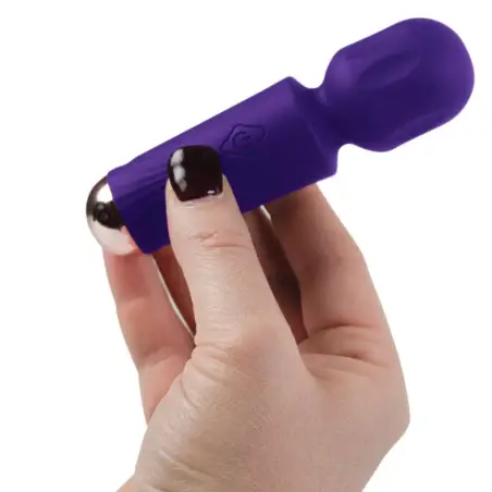 Mini Wand Recargable 16 Funciones Violeta | Rocks-Off