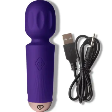 Mini Wand Recargable 16 Funciones Violeta | Rocks-Off