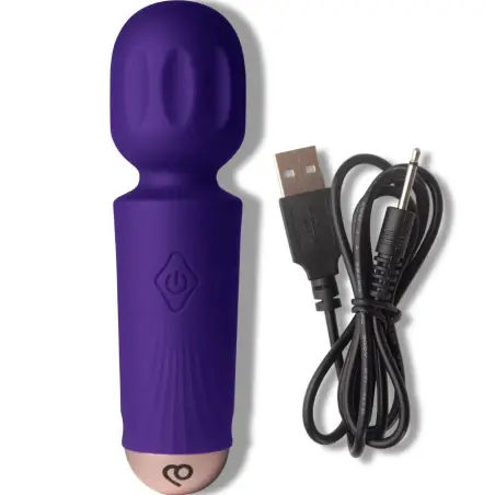 Mini Wand Recargable 16 Funciones Violeta | Rocks-Off