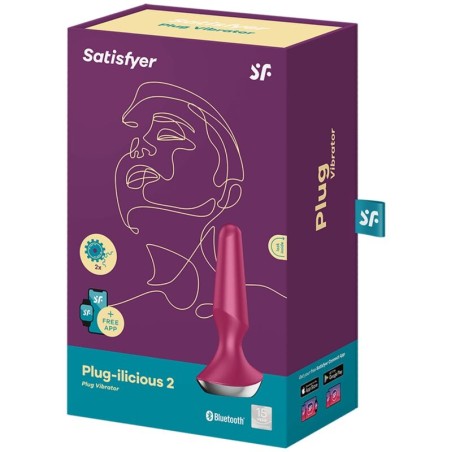 SATISFYER - PLUG ILICIOUS 2 PLUG VIBRADOR BERRY SATISFYER CONNECT