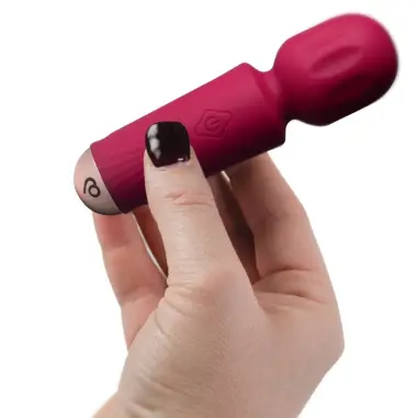 Mini Wand Recargable 16 Funciones Burdeos | Rocks-Off