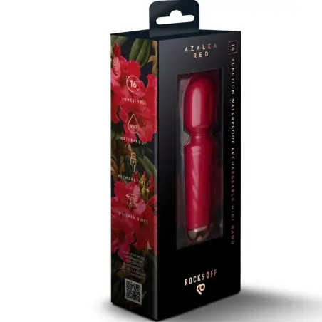 Mini Wand Recargable 16 Funciones Burdeos | Rocks-Off
