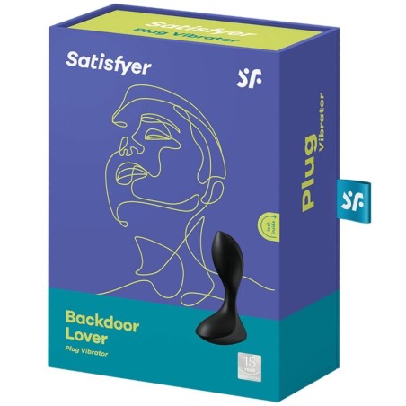 SATISFYER - BACKDOOR LOVER PLUG ANAL VIBRADOR NEGRO SATISFYER PLUGS