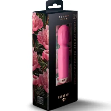 Mini Wand Recargable 16 Funciones Fucsia | Rocks-Off