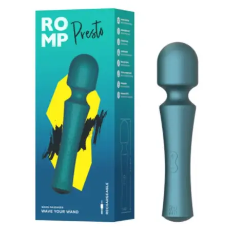 Presto Mini Wand Vibrador Cabezal Flexible Verde | ROMP