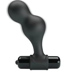 MR PLAY - PLUG ANAL VIBRADOR DE SILICONA NEGRO MR PLAY