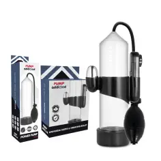 PUMP ADDICTED - BOMBA ERECCIÓN RX3 TRANSPARENTE CON VIBRADOR 2