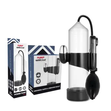 Bomba Erección RX3 Transparente con Vibrador | Pump Addicted