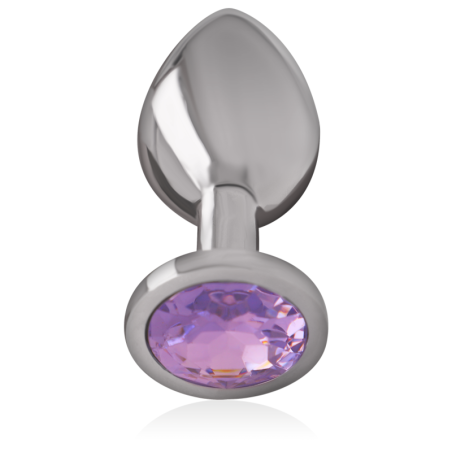 INTENSE - PLUG ANAL METAL ALUMINIO CON CRISTAL VIOLETA TALLA L INTENSE ANAL TOYS