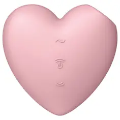 SATISFYER - CUTIE HEART ESTIMULADOR Y VIBRADOR ROSA 2